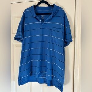 St. John’s Bay Men's Blue Striped Polo Shirt